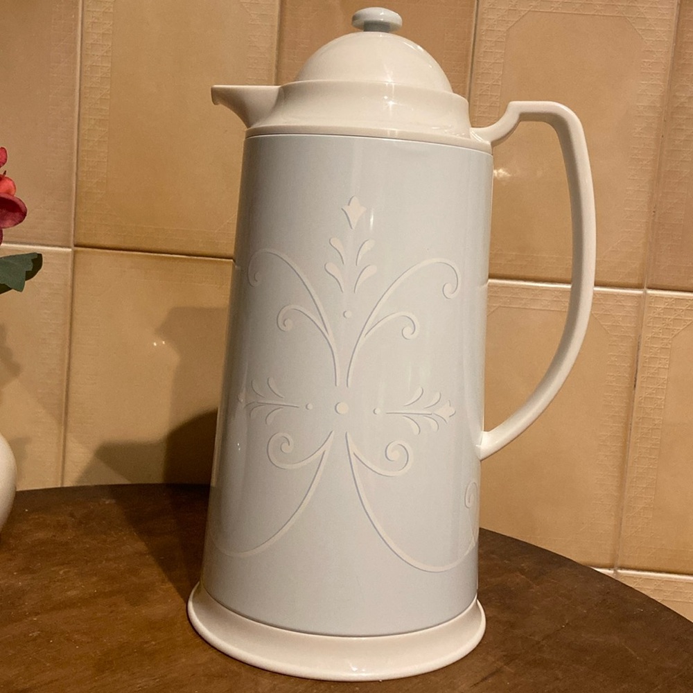 🩷Lenox Thermal Carafe Plastic Thermos Lid Coffee/ Tea Hot Drinks